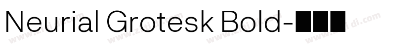 Neurial Grotesk Bold字体转换